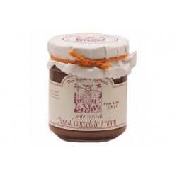 confettura di pere al cioccolato e rhum 220 gr