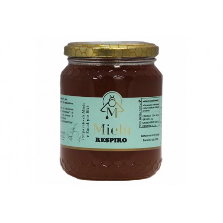 miele millefiori bio con gocce d'eucalipto 500 gr