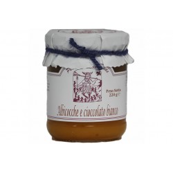 confettura extra di albicocche e cioccolato bianco 220 gr