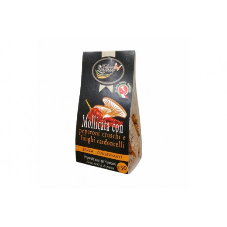 mollicato con cruschi e cardoncelli 50 gr